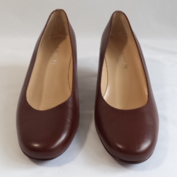 Amalfi By Rangoni Shoes - Amalfi By Rangoni Cognac Brown Heels Pumps Size 7M